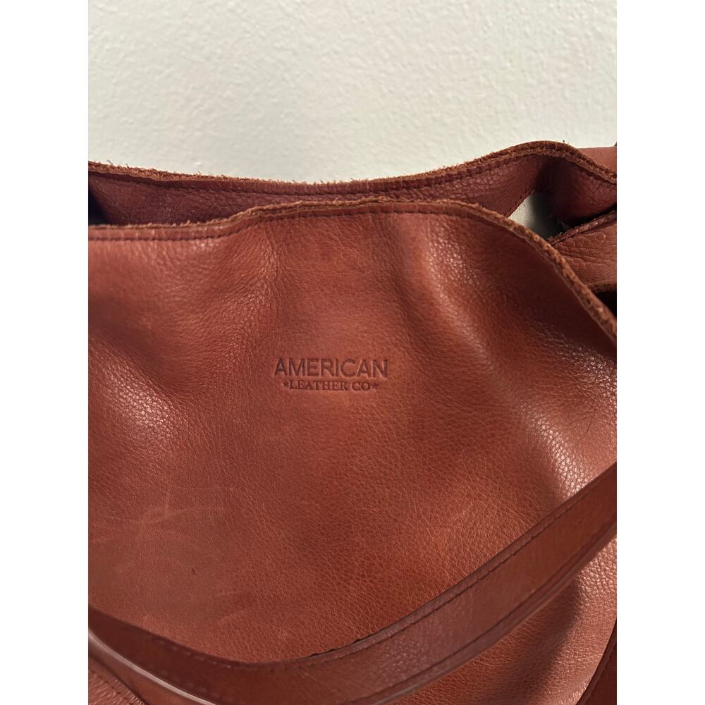 AMERICAN LEATHER CO LIBERTY SHOPPER LEATHER BAG - Picture 2 of 12